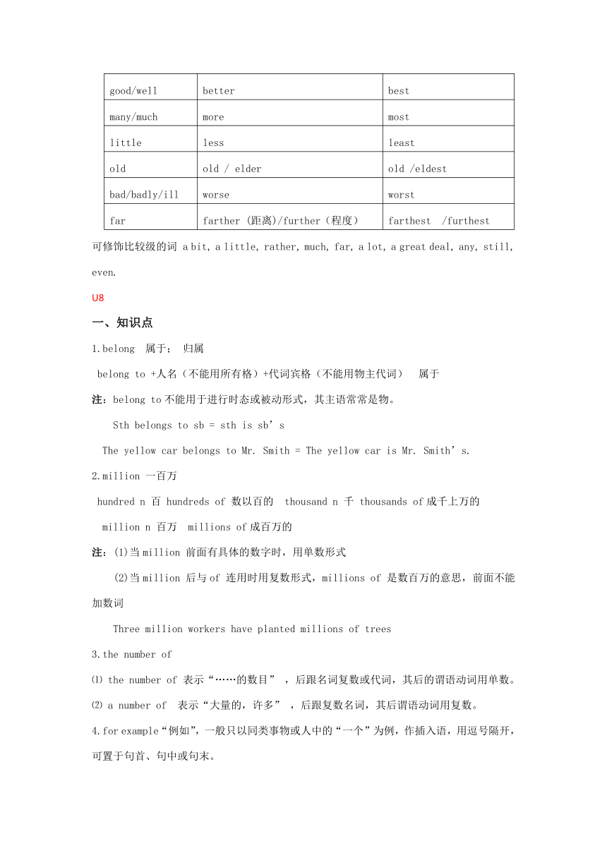 Units7-8知识点汇总学案（含解析） 人教版八年级英语下册