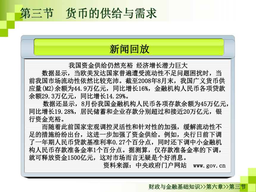 第六章货币和货币流通-2 课件(共33张PPT)- 《财政与金融基础知识（第二版）》同步教学（高教版）