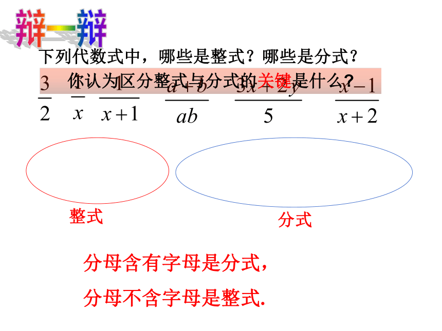 北师大版八年级下册数学 5.1认识分式 课件（共28张PPT）