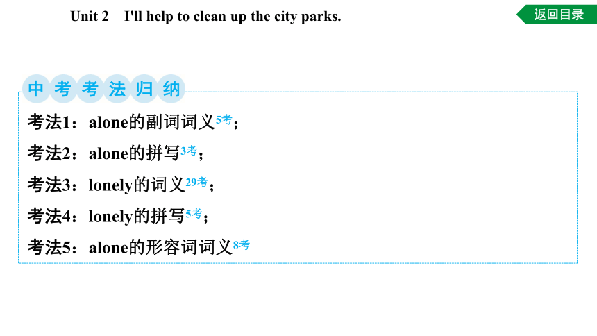 Unit 2 I'll help to clean up the city parks词句篇情境练习课件(共50张PPT) 2023-2024学年人教版英语八年级下册