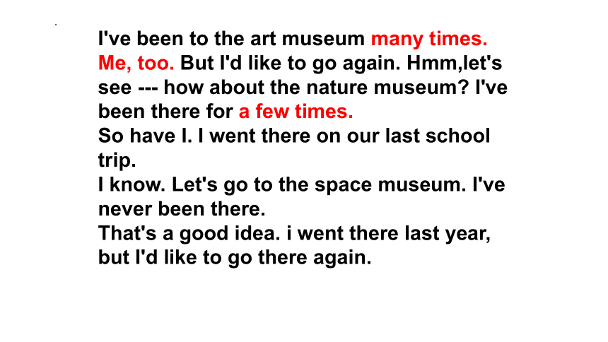 2023-2024学年人教版八年级英语下册Unit9 Have you ever been to a museum?Section A(2a-2d)课件(共32张PPT)
