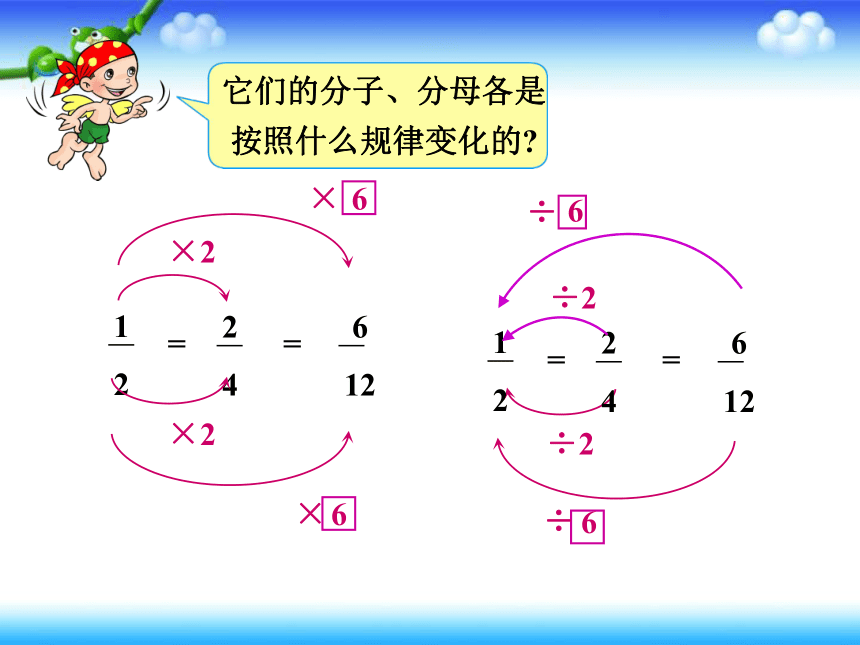 五年级下册数学课件-《分数的基本性质》(2) 北京版(共19张PPT)