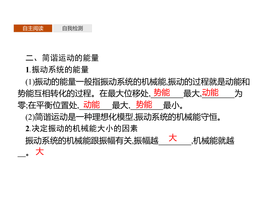 第二章　3　简谐运动的回复力和能量—2020-2021【新教材】人教版（2019）高中物理选修第一册课件(共37张PPT)