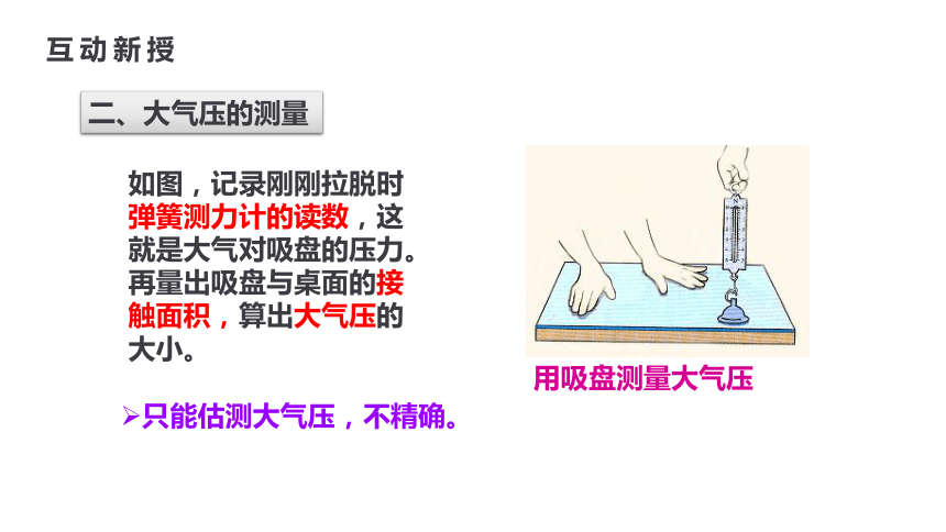 人教版八年级物理下册课件 9.3大气压强（23张ppt）