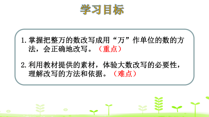 人教版数学四年级上册1.5亿以内数的改写 课件（18页ppt）