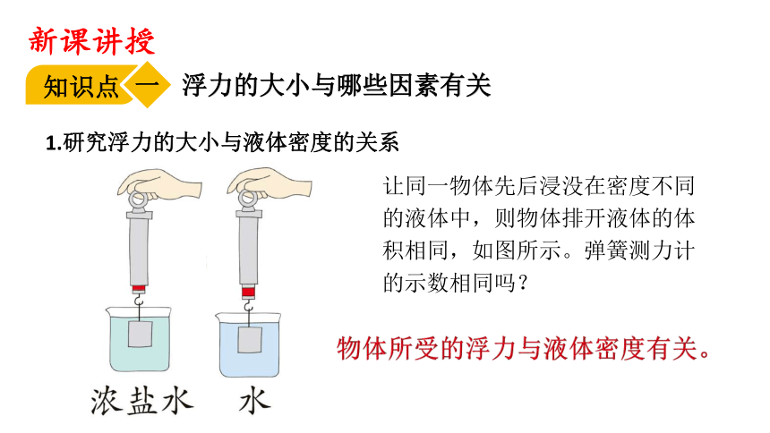 9.2  阿基米德原理 课件(共14张PPT) 2023-2024学年物理沪科版八年级全一册