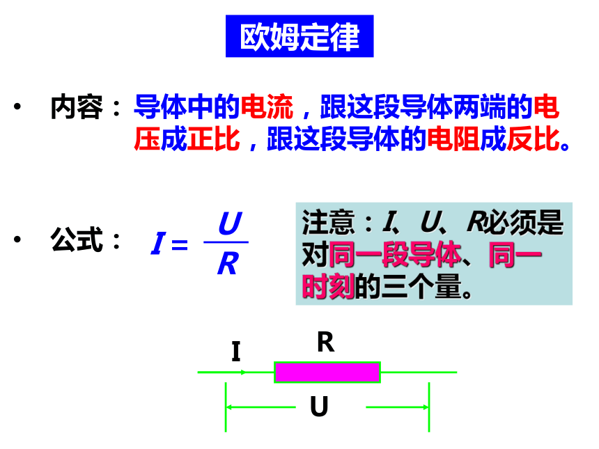 4.6 电流、电压和电阻的关系（3课时）（课件 34张PPT）