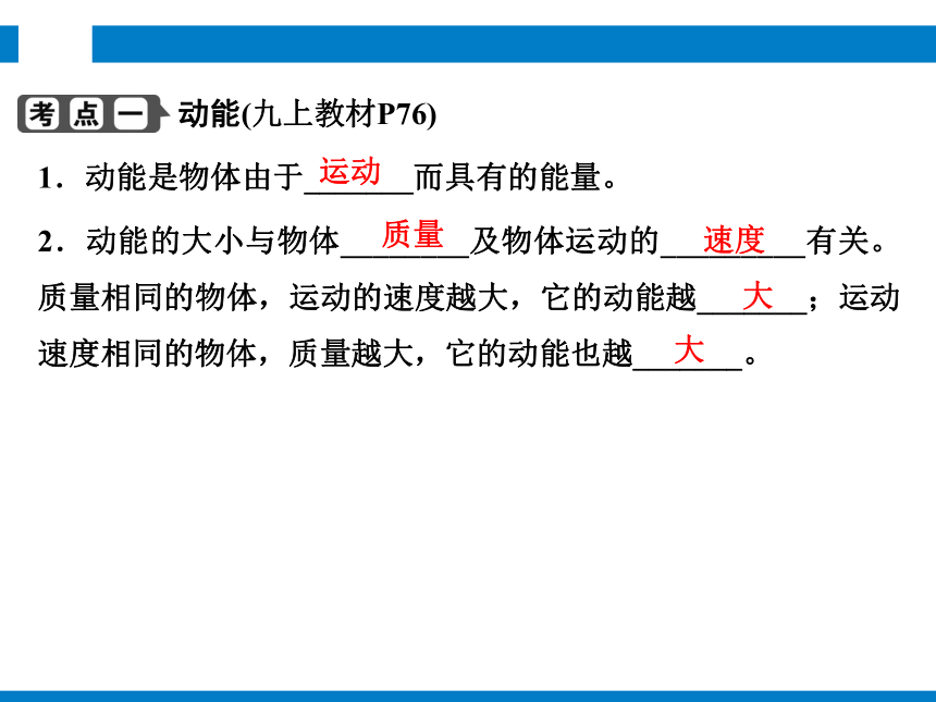 2024浙江省中考科学复习第19讲   机械能   功和功率（课件 51张PPT）