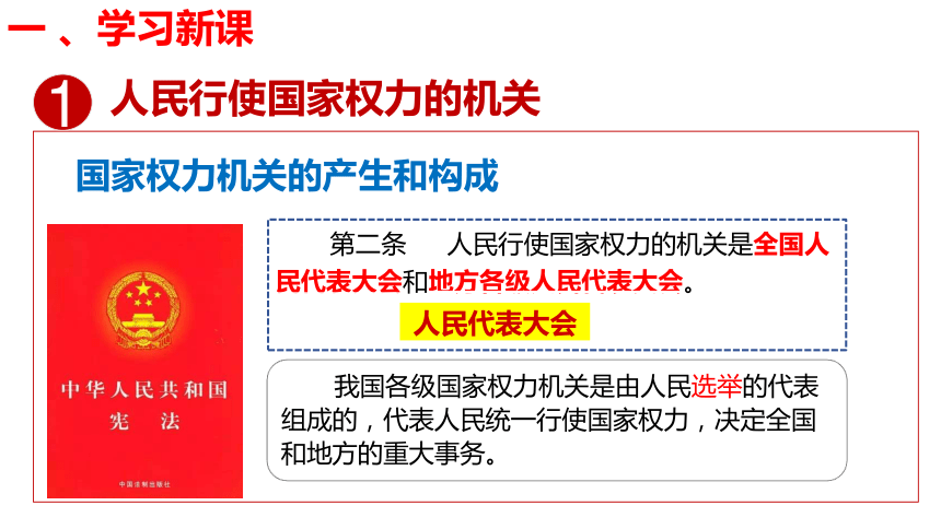 【核心素养目标】2023-2024学年统编版道德与法治八年级下册6.1国家权力机关课件(30张ppt）