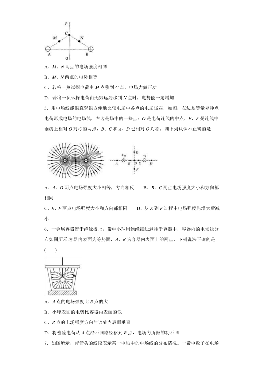 2019—2020学年高中物理人教版选修3-1：第一章 静电场 单元检测试题 （解析版)