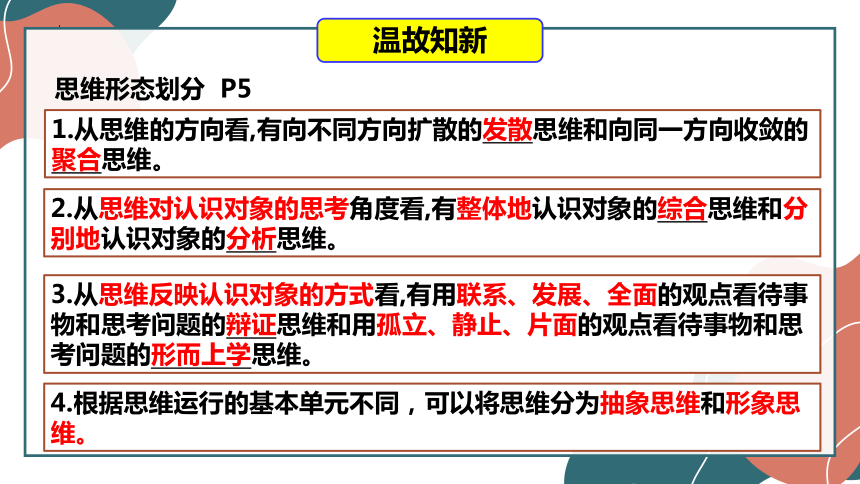 高中政治统编版选择性必修三12.1发散思维与聚合思维的方法 课件（共28张ppt）