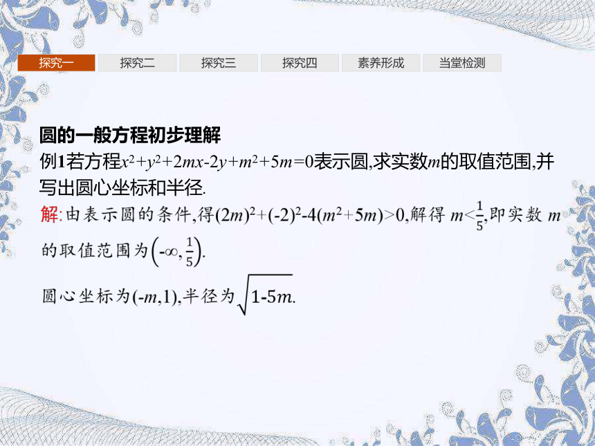 人教B版（2019）高中数学选择性必修第一册 2.3.2　圆的一般方程（共29张PPT）