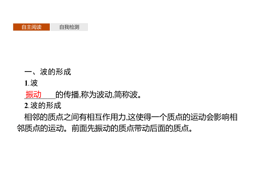 第三章　1　波的形成—2020-2021【新教材】人教版（2019）高中物理选修第一册课件(共21张PPT)