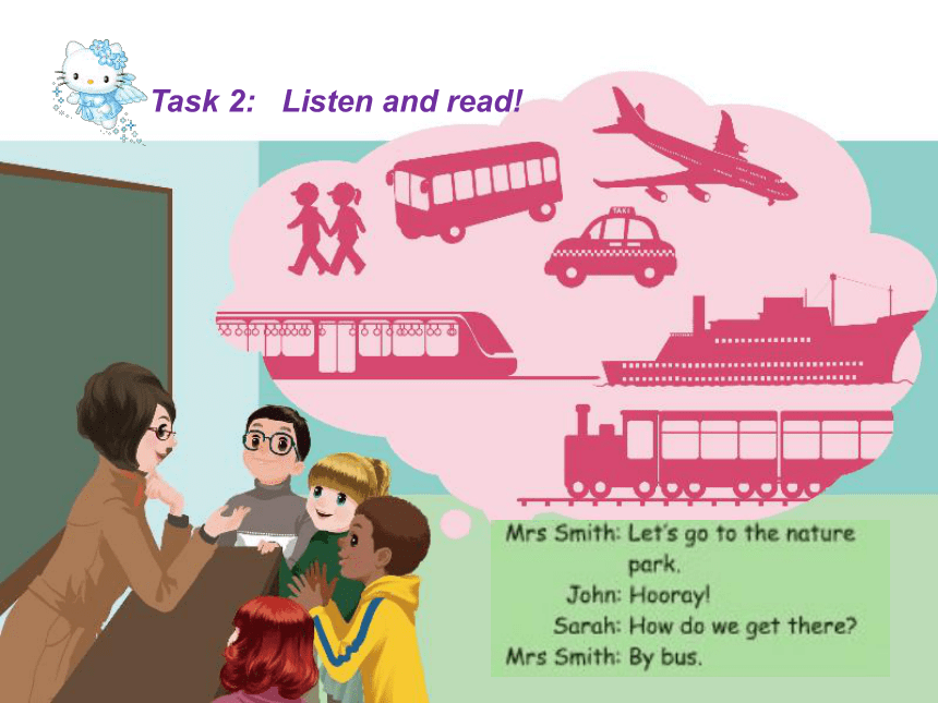 Unit 2 Ways to go to school ! Part A Let's learn 课件(共27张PPT)