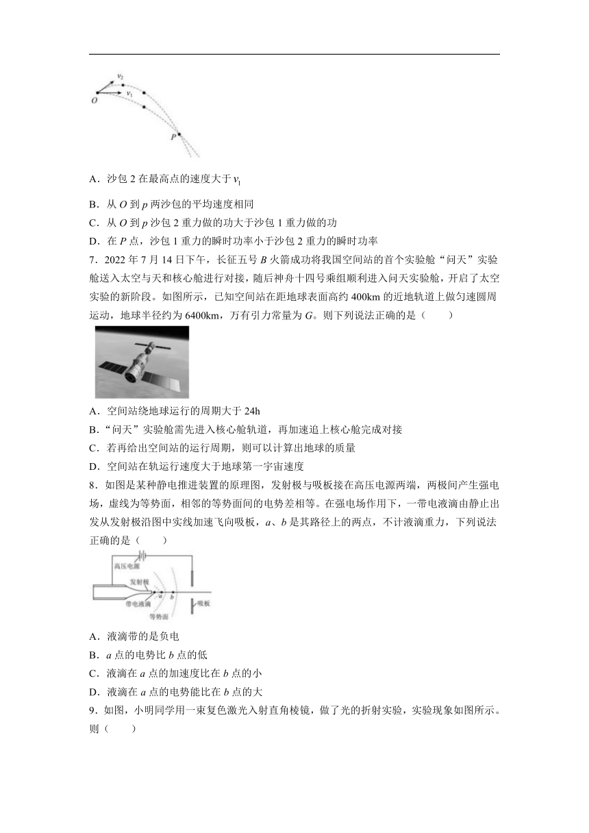 浙江省温州市十校联合体2023-2024学年高二下学期5月期中联考物理试题 （含答案）