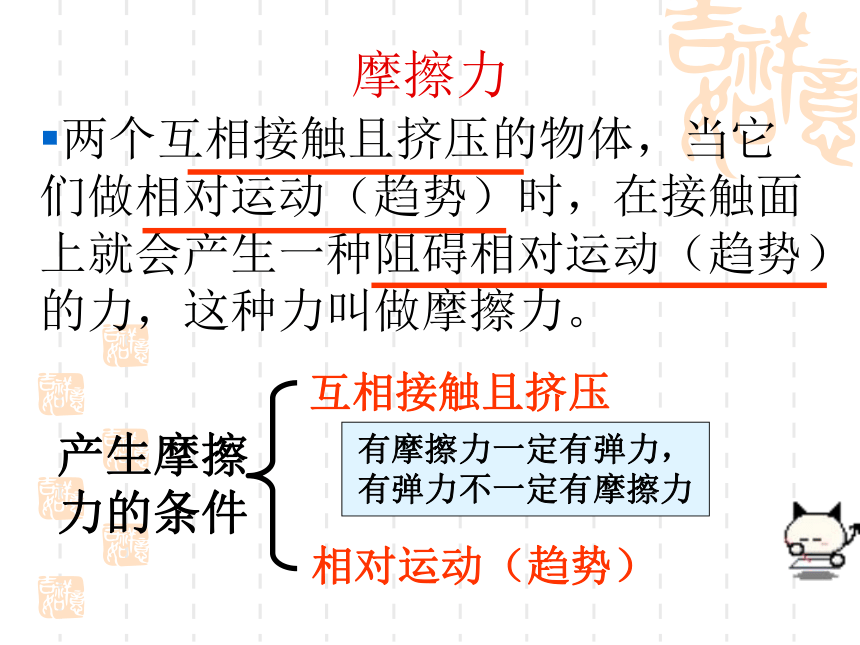 粤教版 必修1  第三章 研究物体间的相互作用 第二节 研究摩擦力(共18张PPT)