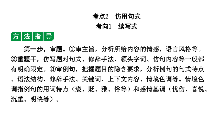 2024年四川中考语文二轮复习 选用、仿用、变换句和修辞考点突破集训 课件(共39张PPT)