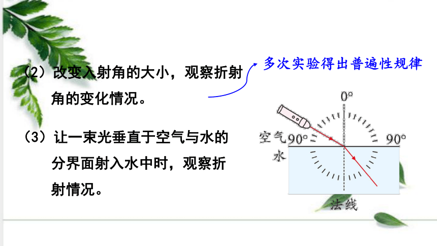 北师大版物理八年级上册5.4 光的折射 课件（26张ppt)