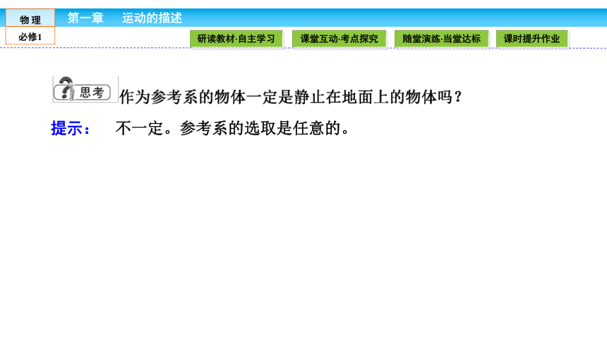 （人教版）高中物理必修1课件：第1章 运动的描述1.1质点 参考系和坐标系(共40张PPT)