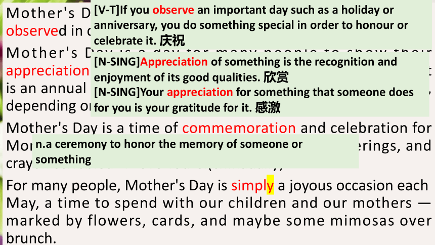 Mother's Day-教学课件(共32张PPT)