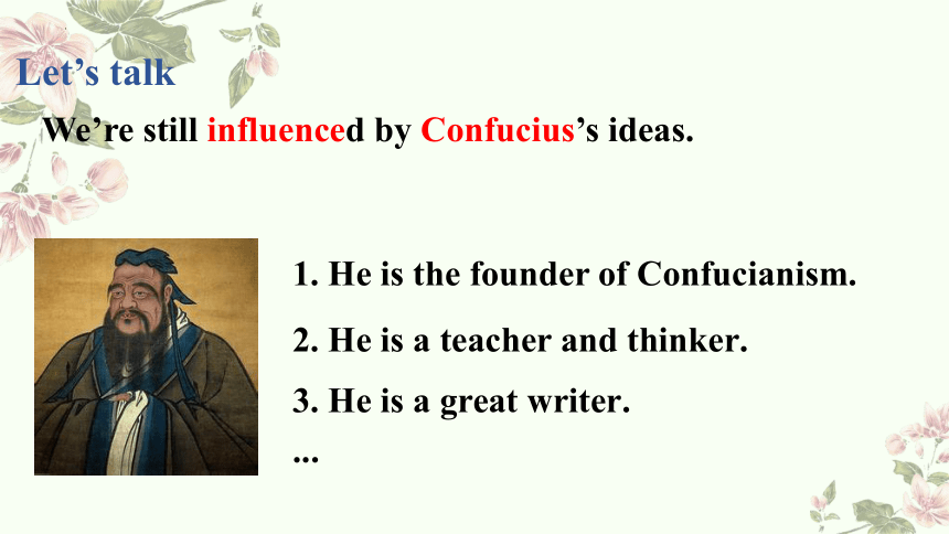 Module 7 Unit 1 We're  still influenced by Confucius's ideas.教学课件(共14张PPT)-2023-2024学年外研版九年级英语上册