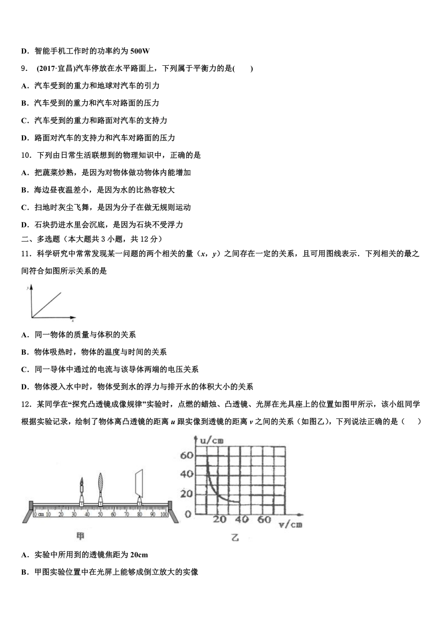 2024年贵州省黔东南州中考适应性考试物理试题（含解析）
