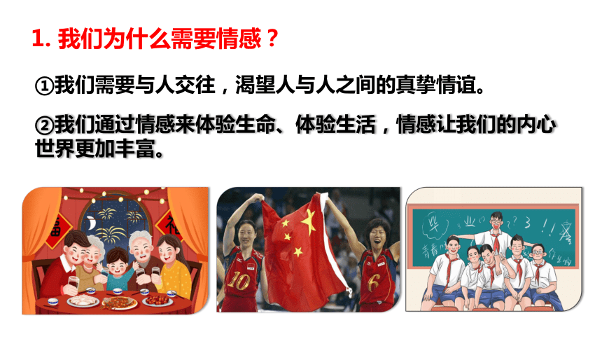（核心素养目标）5.1我们的情感世界 课件（共30张PPT+内嵌视频）