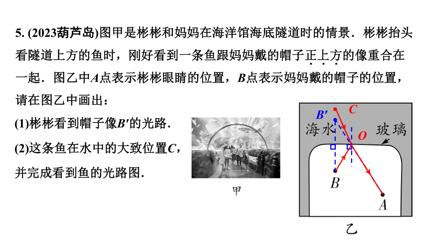 2024辽宁中考物理二轮重点专题研究 微专题 光学组合作图 习题课件(共18张PPT)