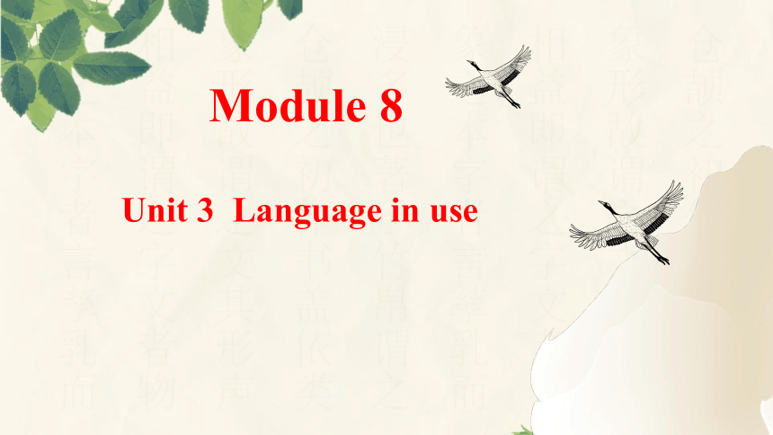 Module 8  My future life Unit 3 同步课件(共32张PPT)外研版九年级下册