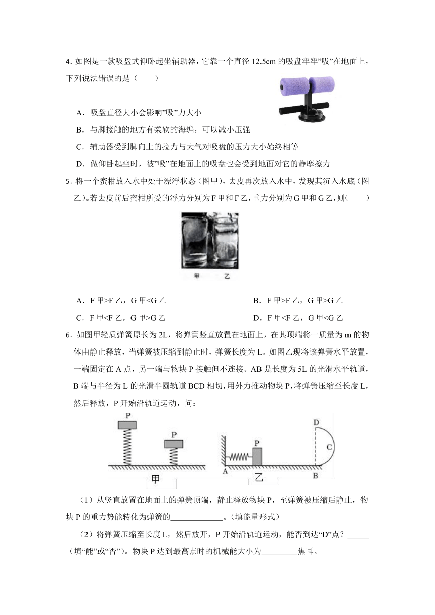 2024年浙江省科学中考考前每日一练 第34卷（含解析）