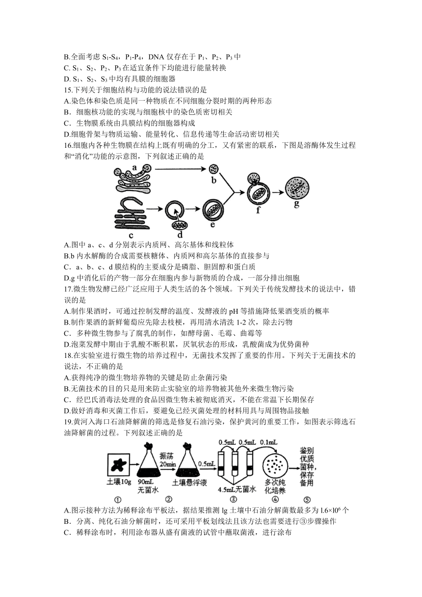 河南省南阳市2023-2024学年高二下学期期中考试生物试题（含答案）