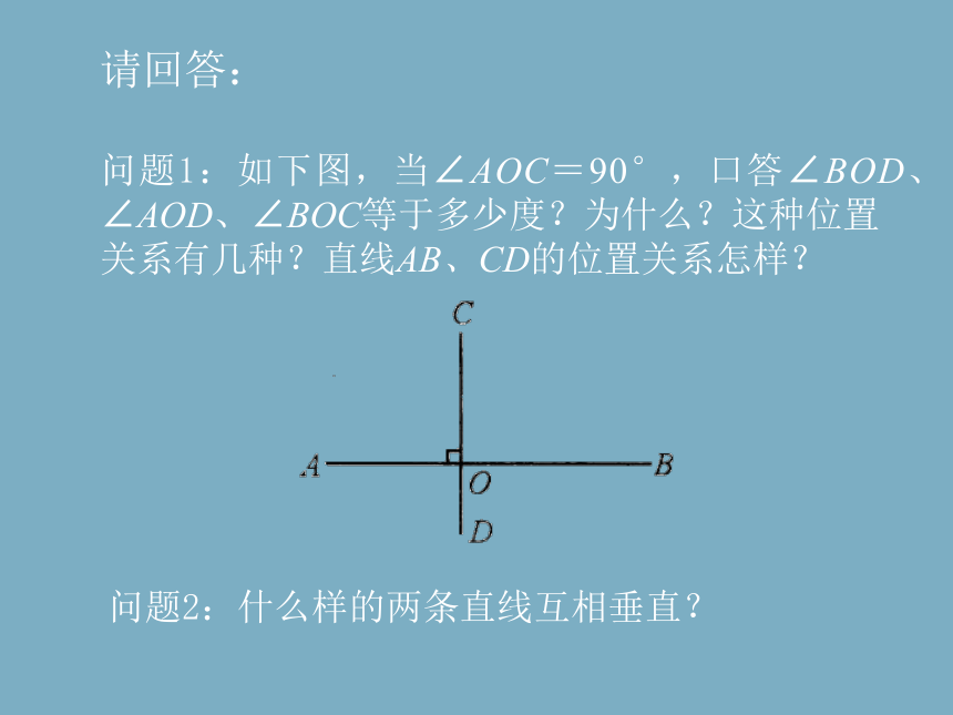 人教版七年级数学下册  5.1.2  垂线课件 （共15张PPT）