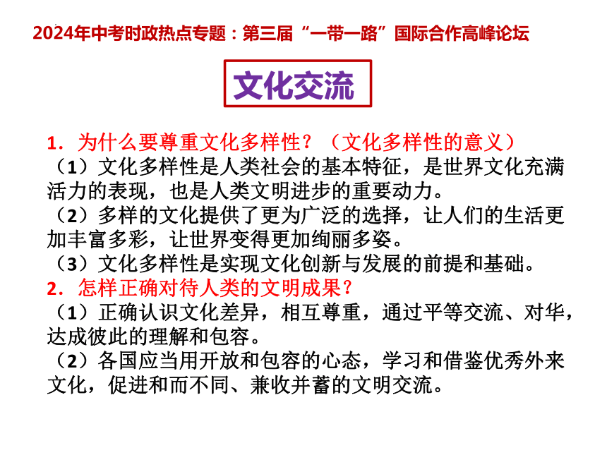 4 .一带一路  课件(共11张PPT)---2024年中考时政热点专题讲解