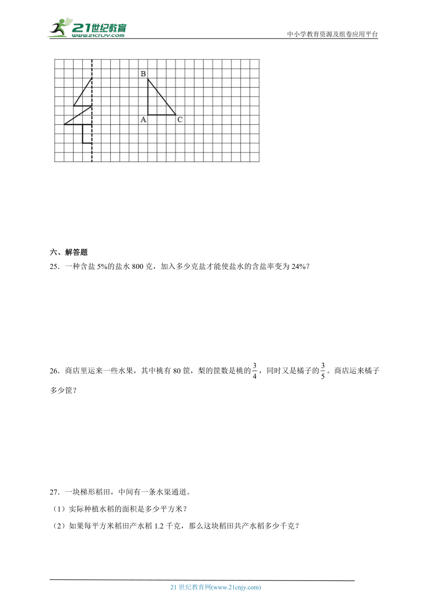 小升初重点卷（一）（试题）2023-2024学年数学六年级下册北师大版（含答案）