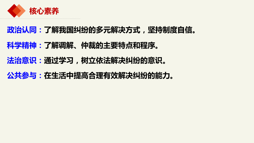 9.1 认识调解与仲裁 课件(共32张PPT)-2023-2024学年高中政治统编版选择性必修二法律与生活 (2)