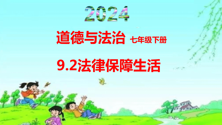 9.2法律保障生活 课件(共22张PPT)-2023-2024学年七年级道德与法治下册课件（统编版）