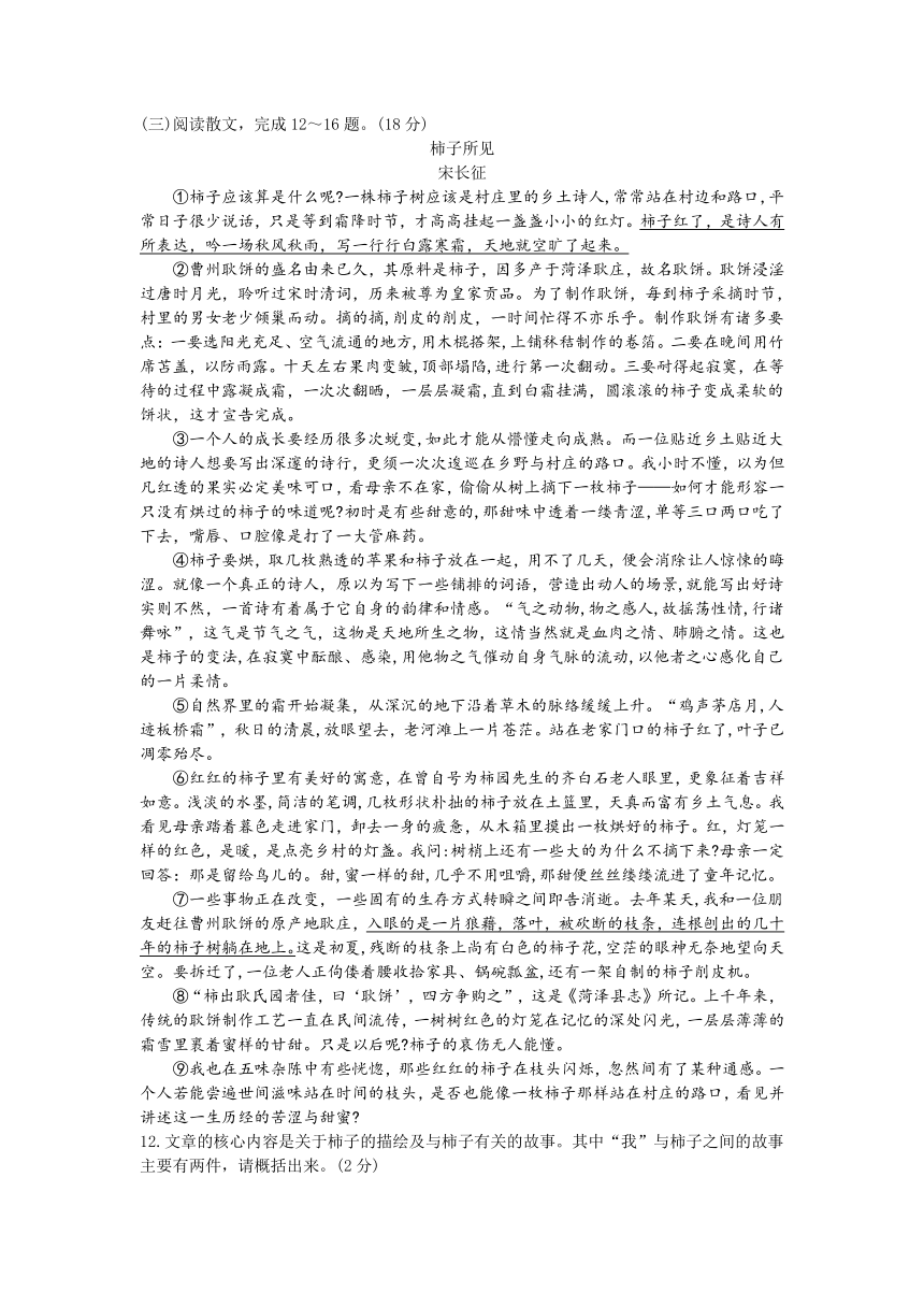 2024年江苏省徐州市鼓楼区十校联考中考二模语文试题 （含答案）