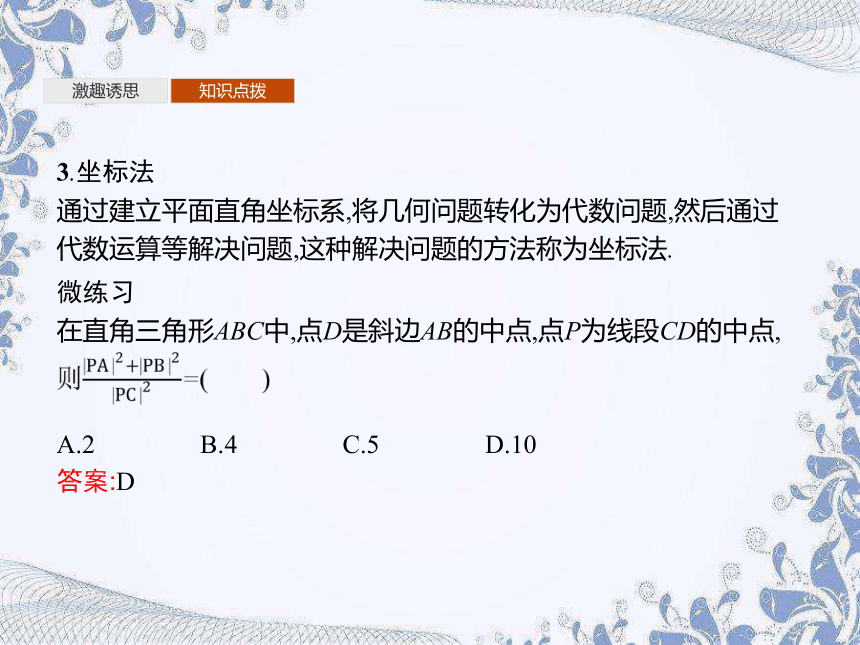 人教B版（2019）高中数学选择性必修第一册 2.1　坐标法（共31张ppt)