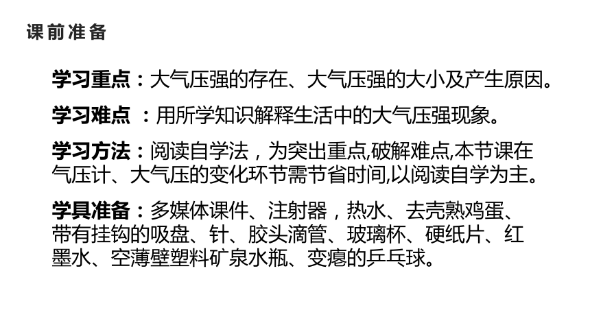 人教版八年级物理下册课件 9.3大气压强（23张ppt）