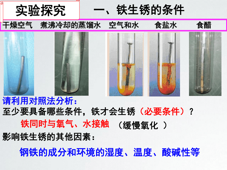 鲁教版（五四学制）九年级化学4.3钢铁锈蚀与防护课件 (共21张PPT)