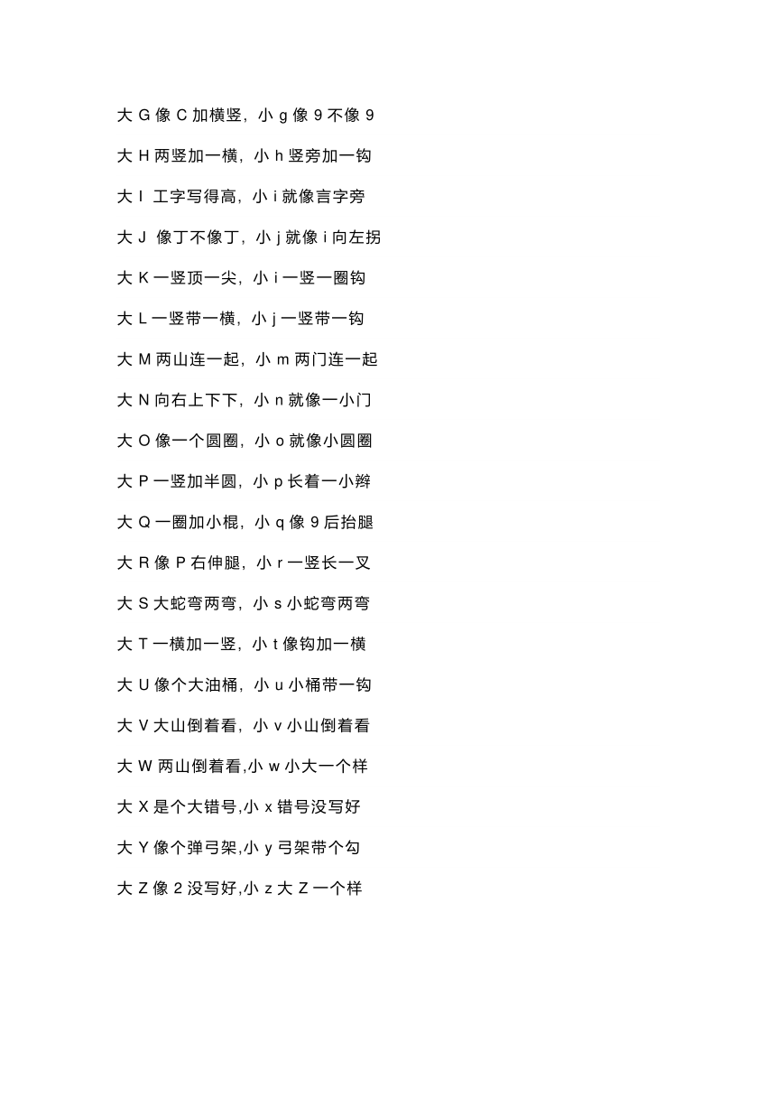 人教版（新起点）小学英语六年级下册速记方法附顺口溜