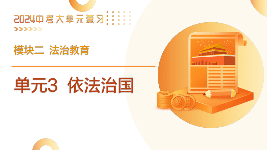 2024年中考道德与法治二轮复习讲练测 模块二  法治教育 单元3 依法治国（示范课件）(共25张PPT)