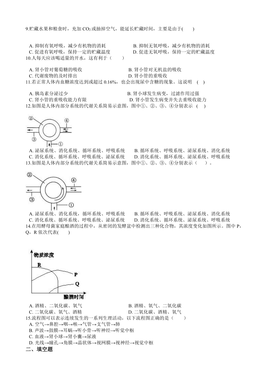 4.4-4.5《能量的获得》《体内物质的动态平衡》综合练习（含答案）