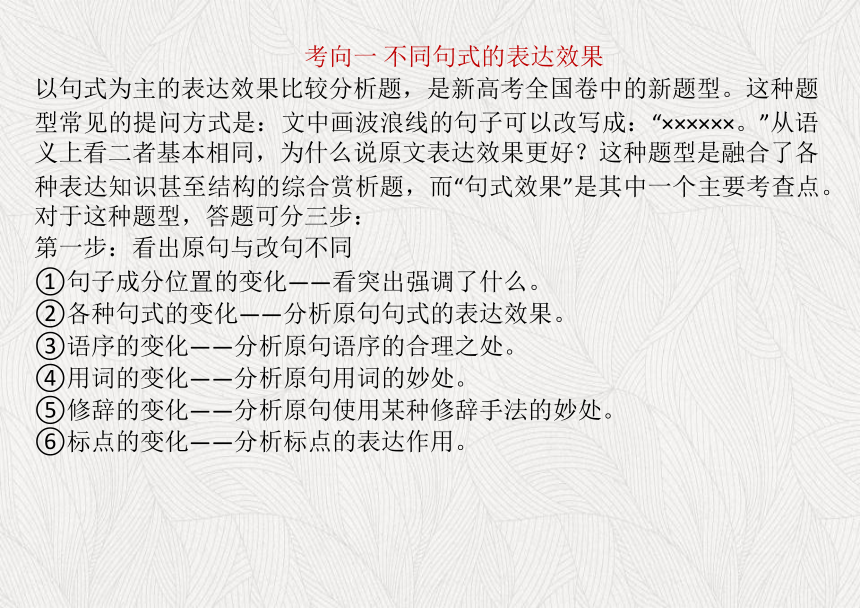 2024届高考语文复习：语言文字运用考点分析与训练 课件（共54张PPT）