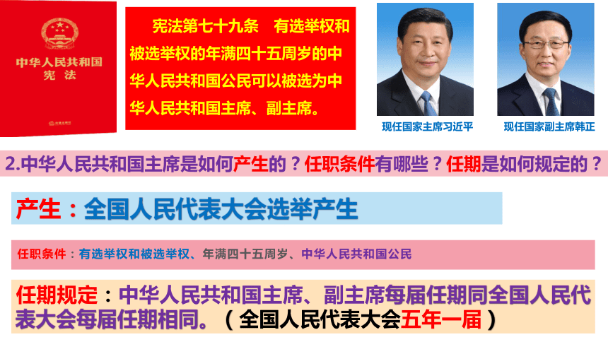 【核心素养目标】6.2中华人民共和国主席课件（共24张PPT）+内嵌视频