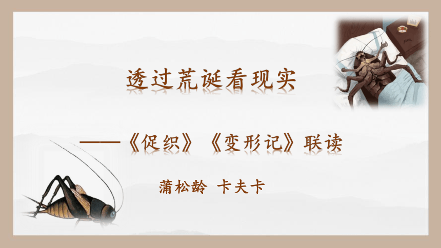 14.《促织》《变形记》联读课件(共51张PPT) 2023-2024学年统编版高中语文必修下册