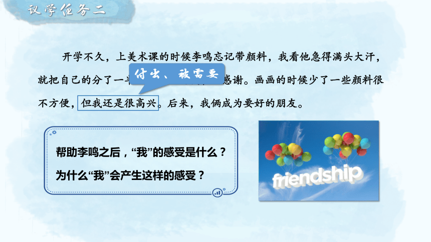 4.2 深深浅浅话友谊 课件(共15张PPT)-2023-2024学年统编版道德与法治七年级上册