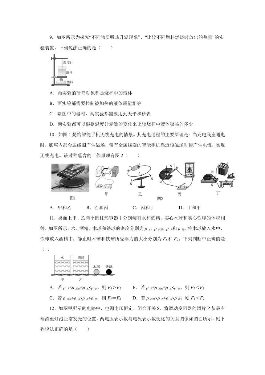 江苏南京2024年中考物理第三次模拟考试（含解析）