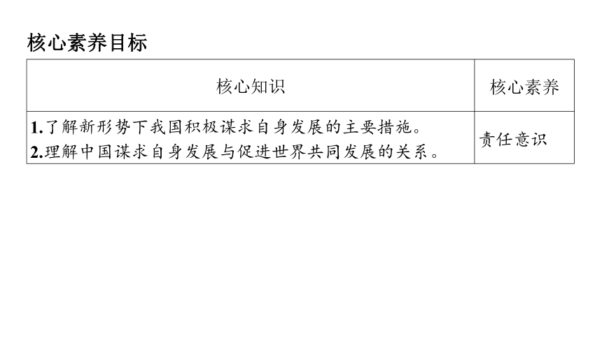 （核心素养目标）4.2 携手促发展  学案课件(共24张PPT) 2023-2024学年道德与法治统编版九年级下册