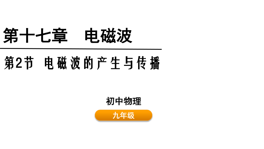 17.2  电磁波的产生与传播 课件(共21张PPT) 鲁科版（五四制） 九年级下册